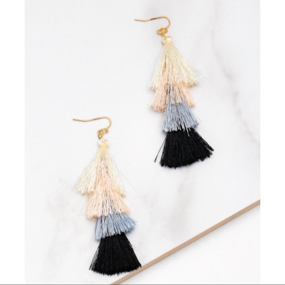 Jewelry - 3 for $25 ✜ Color Block Tassel Earrings ✜